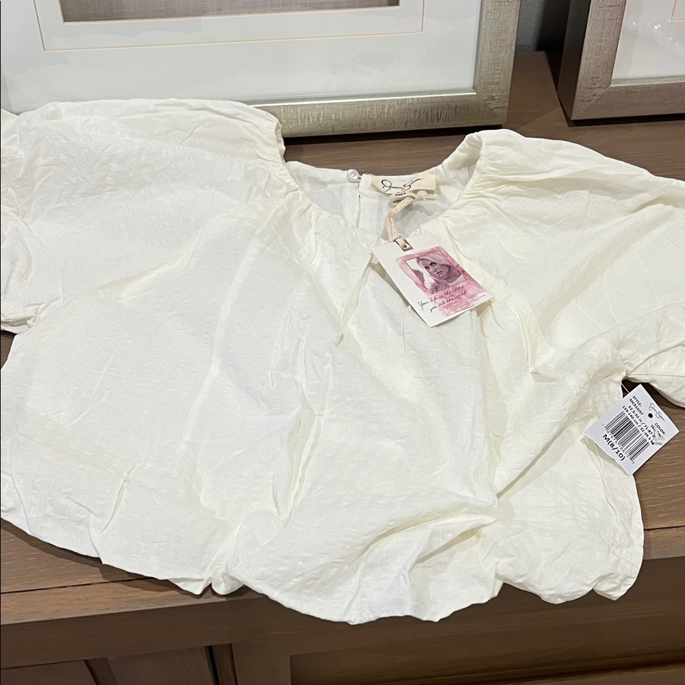 Jessica Simpson Cream Kids Blouse
